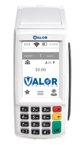 Change Password on Valor terminal Step 1