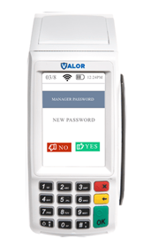 Change Password on Valor terminal Step 4