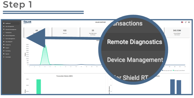 Connect to Remote Diagnostics in Valor Portal- Step 1