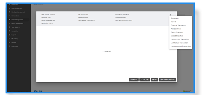 Connect to Remote Diagnotic- Terminal Level Step 5