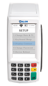 Control Brightness  Valor Terminal Step 3