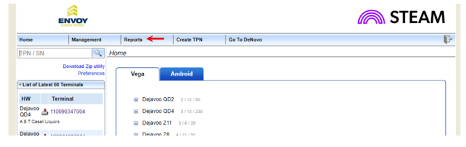 Dejavoo Locate Terminal File Step 2