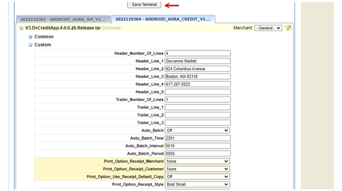 Dejavoo Locate Terminal File Step 9
