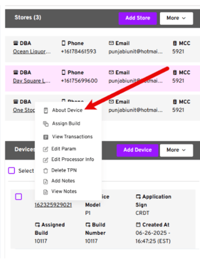 Dejavoo P Series One Time- Step 3