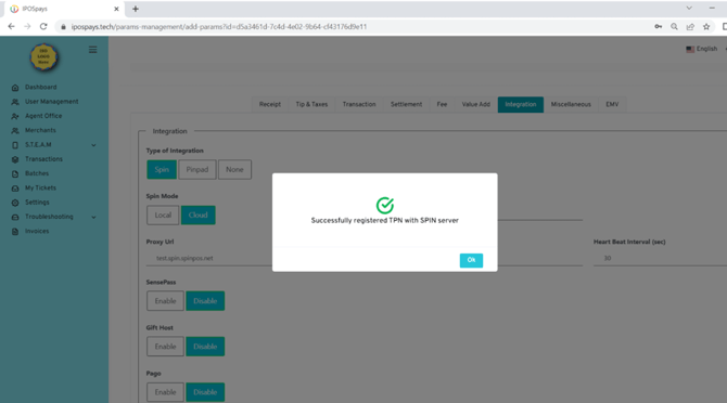 Enabling SPIN Cloud Step 7