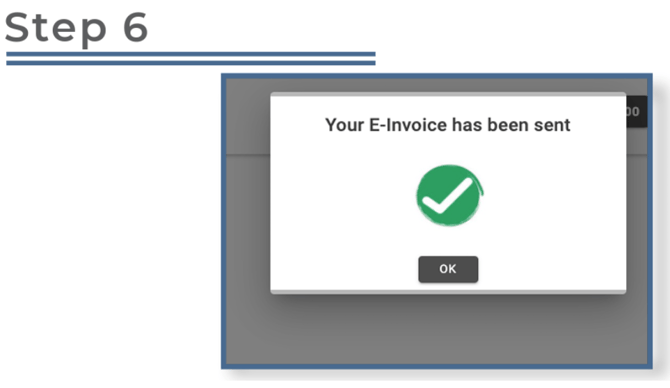 How to do e-invoice- Step 6