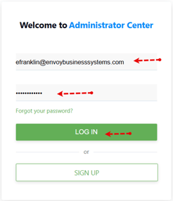 PAX Store Log in Step 1