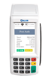 Settle Preauth Valor Terminal Step 5