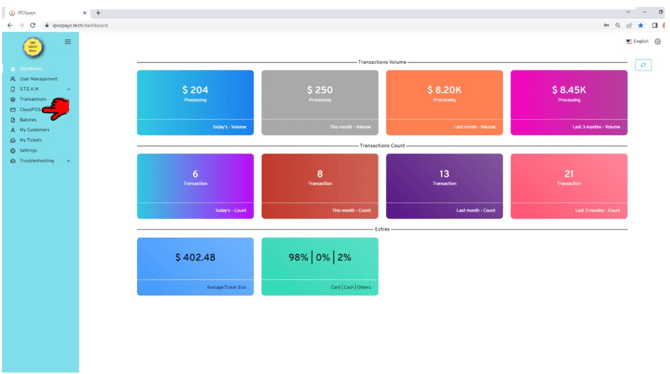 Using Pinpad as virtual terminal step 8