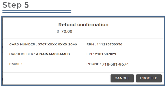 Valor Portal- Issue Multiple Partial Refundes- Step 5