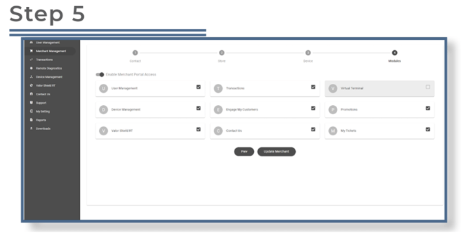 Valor Portal- Perform a full board Step 5