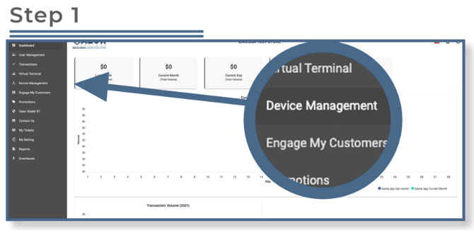 Valor Portal- Set AVS Rules Step 1