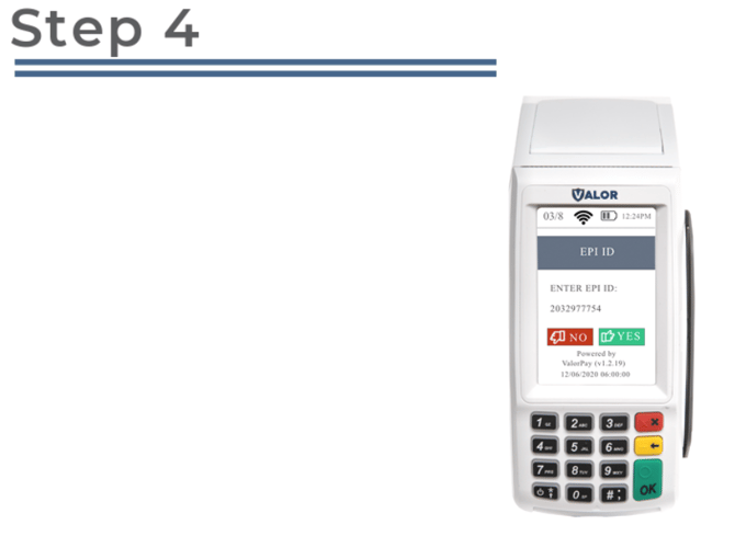 Valor Portal- Set Password for refunds Step 4