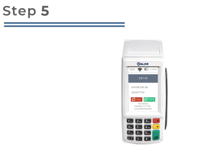 Valor portal- modify transaction options on POS Device- Step 5